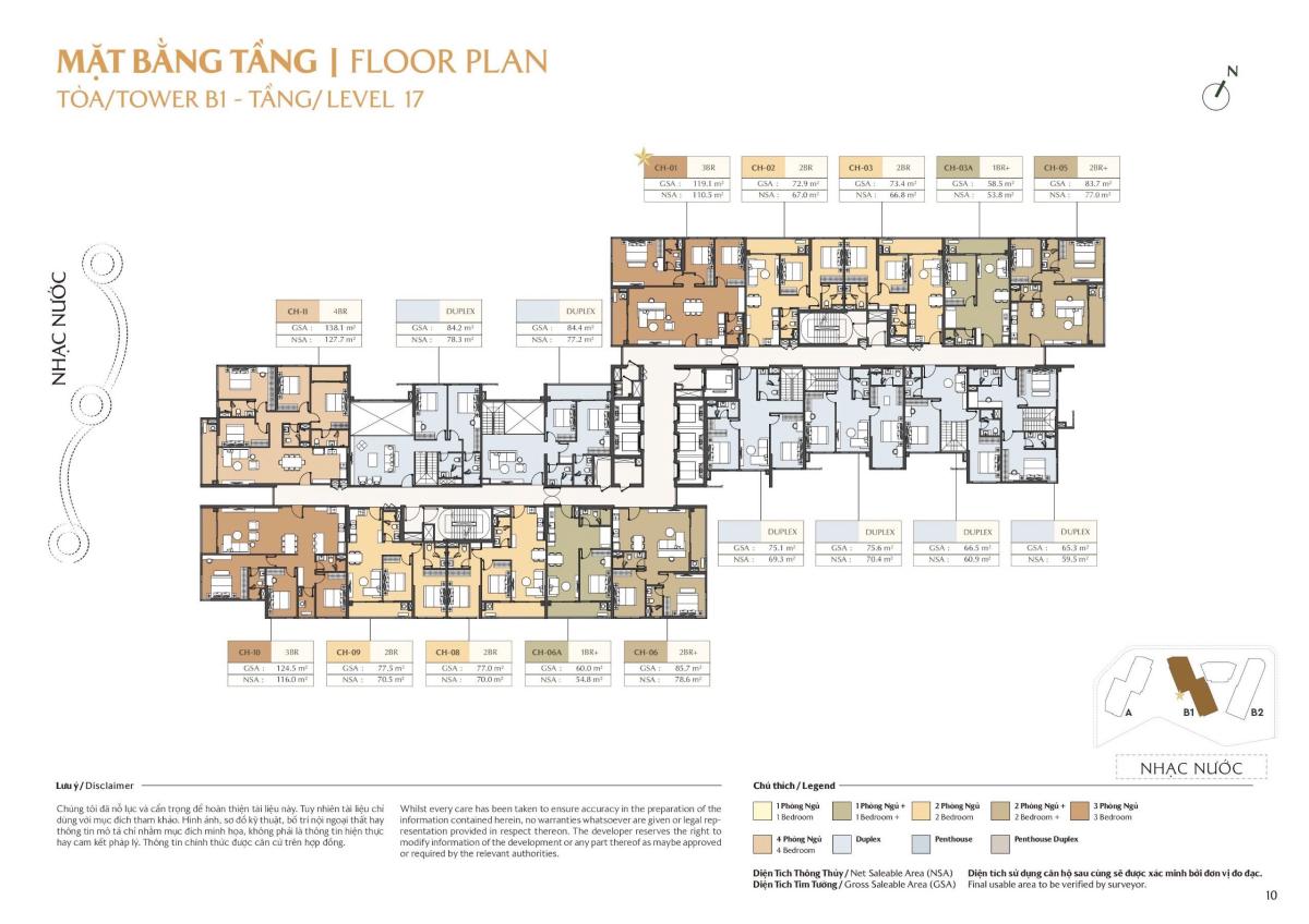 Mặt bằng 19 tầng